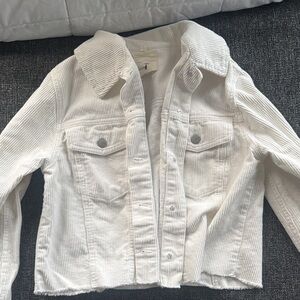 Women's White Corduroy Jacket